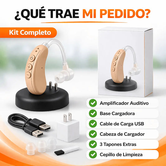 Audífono Recargable Pro - Amplificador de Sonido para Oído