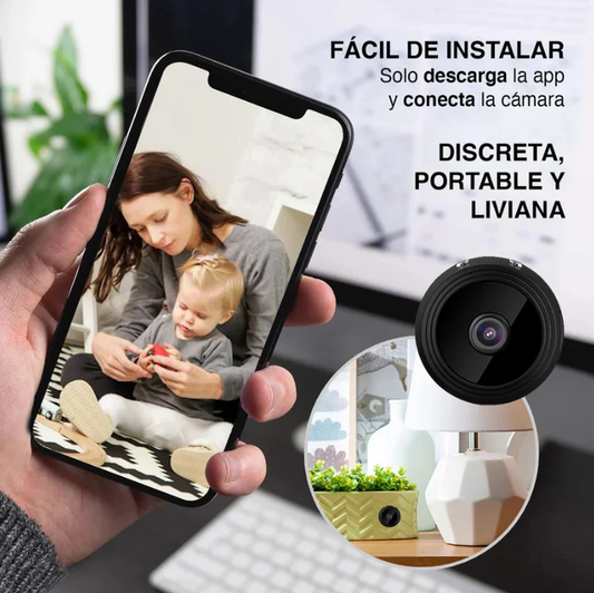 Mini Cámara A9 4K WiFi – Seguridad Inteligente para Hogar