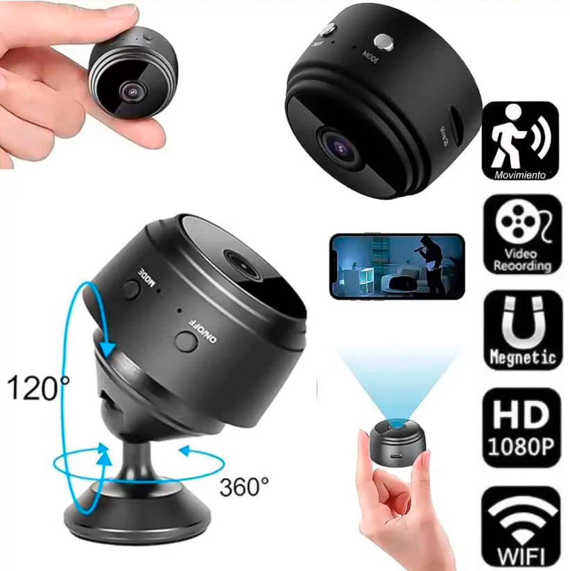 Mini Cámara A9 4K WiFi – Seguridad Inteligente para Hogar