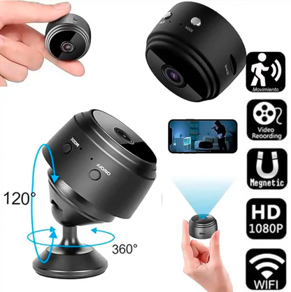 Mini Cámara A9 4K WiFi – Seguridad Inteligente para Hogar
