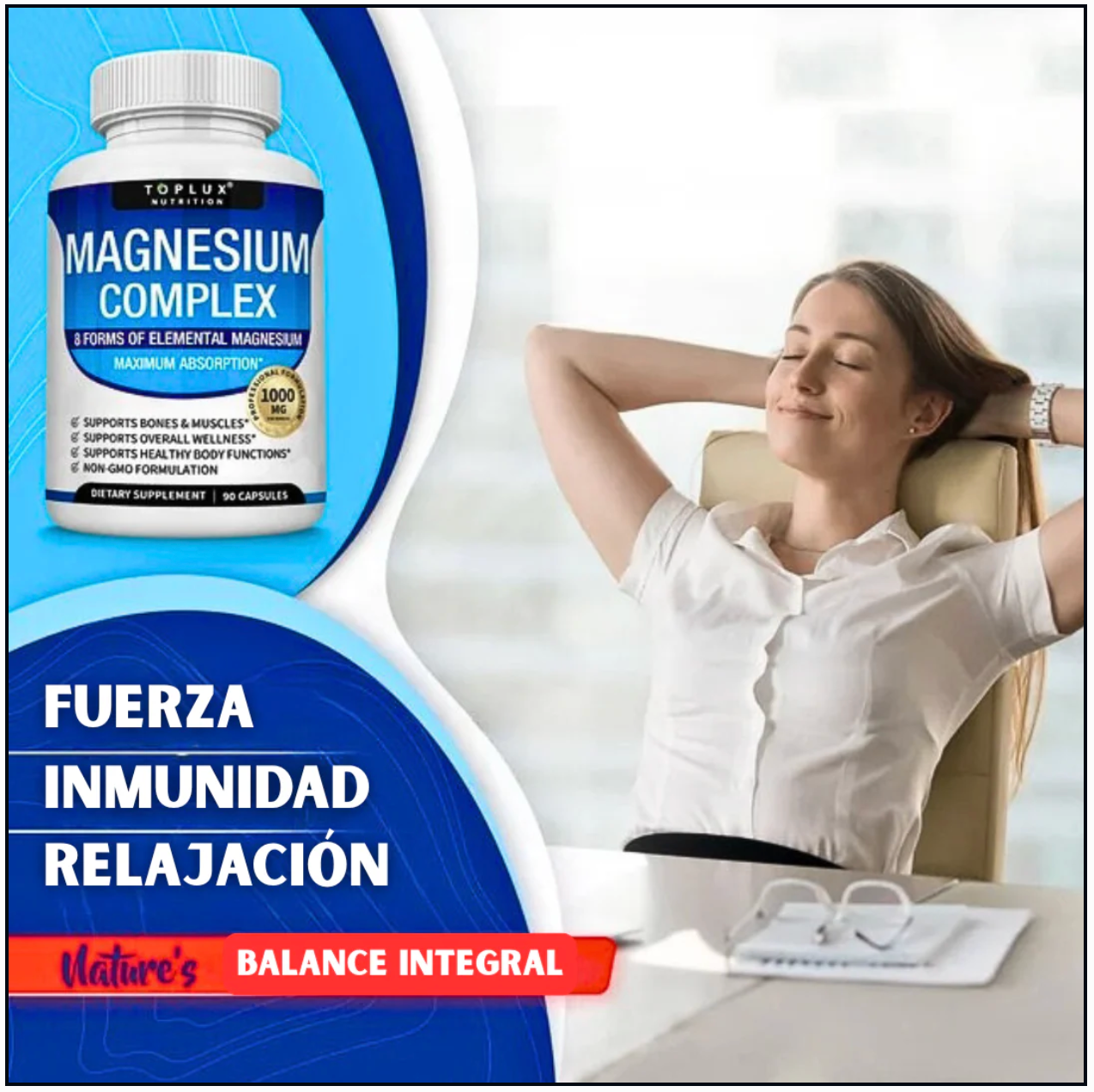 MAGNESIUM COMPLEX Top lux X 90 CAPSULAS