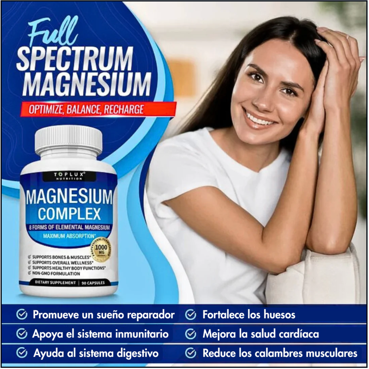 MAGNESIUM COMPLEX Top lux X 90 CAPSULAS