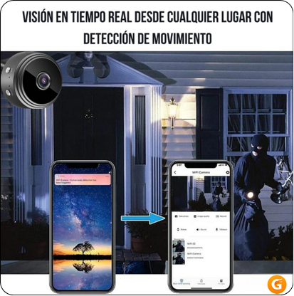 Mini Cámara A9 4K WiFi – Seguridad Inteligente para Hogar