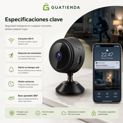 La Mini Cámara de Seguridad A9 HD