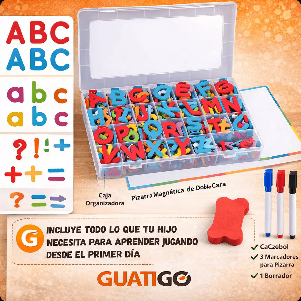 Kit Educativo de Letras Magnéticas 3-7 Años