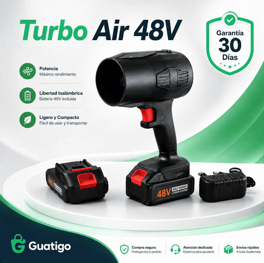 Turbo Air 48V – Soplador para Carro, Hogar y BBQ