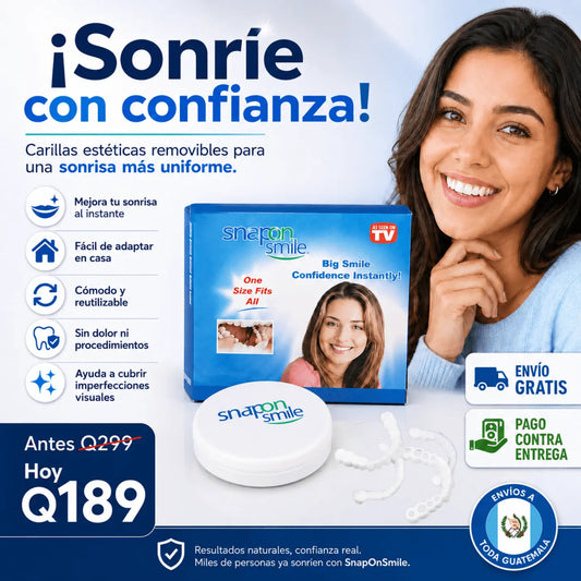 Snaponsmile™ | Carillas Dentales Removibles Adaptables